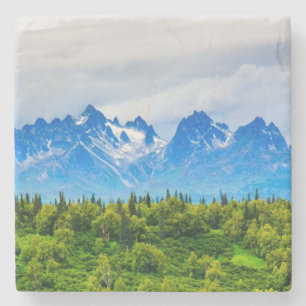 Majestätische Alaska-Berge Steinuntersetzer
