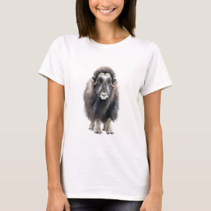 Majestätische arktische Moschusochsen-Illustration T-Shirt
