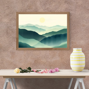 Majestätische Bergserenität Poster