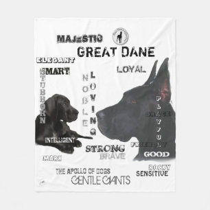Majestätische Deutsche Doggen Fleecedecke