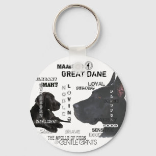 Majestätische Deutsche Doggen Schlüsselanhänger