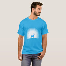 Majestätische Hirsch-Silhouette im Mondlicht