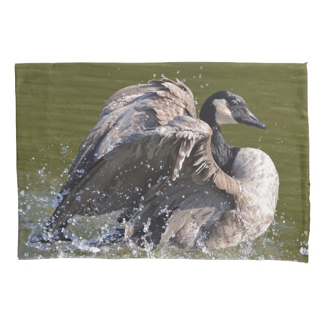Majestätische Kanada-Gans Kissenbezug (Vorderseite)