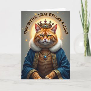 Majestätische Katzen-Geburtstagskarte Karte