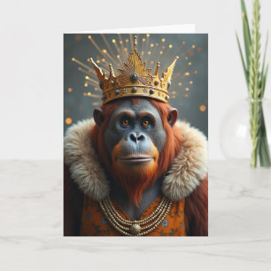 Majestätische Kronen-Geburtstagskarte Karte