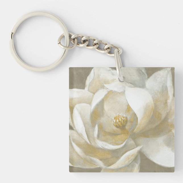 Majestätische Magnolie Schlüsselanhänger (Vorderseite)