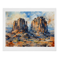 Majestätische Mitten Buttes Arizona,