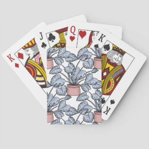 Majestätische Monstera Spielkarten