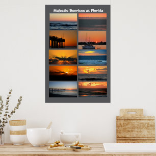 Majestätische Sonnenaufgänge in Florida Poster