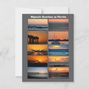 Majestätische Sonnenaufgänge in Florida Postkarte