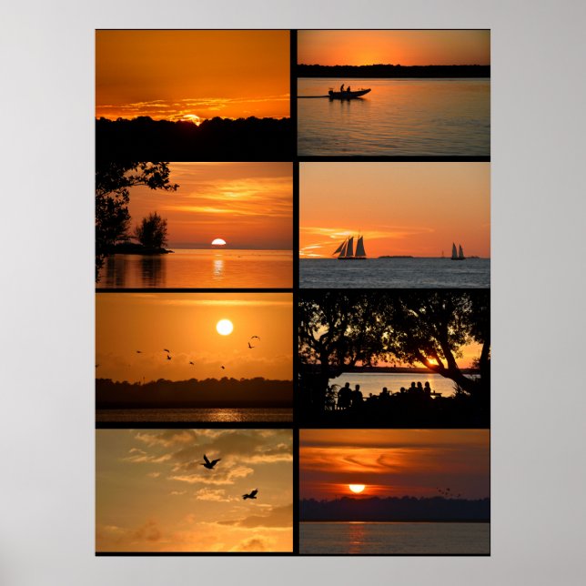 Majestätische Sonnenuntergänge  Poster (Vorne)