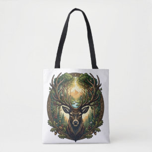 Majestätische Waldhirsch-Natur-Wildlife-Kunst Tasche
