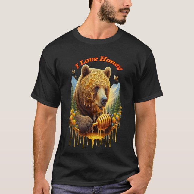 Majestätischer Bär, der sich auf den herrlichen Ho T-Shirt (Vorderseite)