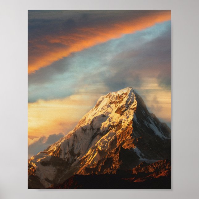Majestätischer Berg Poster (Vorne)