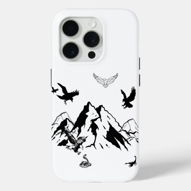 Majestätischer Bergadler – iPhone 15 Pro Max Hülle (Rückseite)