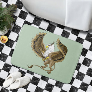 Majestätischer Braun Fantasy Greif Mythischer Gryp Badematte