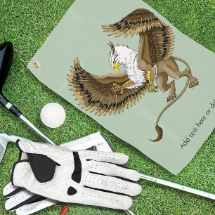 Majestätischer Braun Fantasy Greif Mythischer Gryp Golfhandtuch