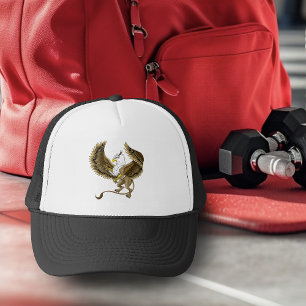 Majestätischer brauner Fantasy-Greif mythischer Gr Truckerkappe