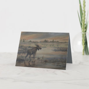 Majestätischer Elch 5" x 7" Karte