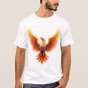 Majestätischer Feuriger Phönix Adler Aufsteigende  T-Shirt