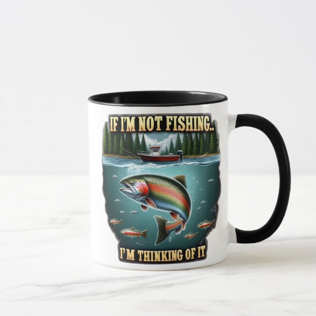 Majestätischer Fisch Schwimmen Verweilen Sie auf e Tasse (Rechts)