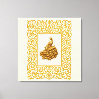 Majestätischer goldener Pfau