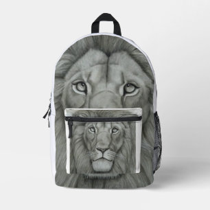 Majestätischer Löwe Bedruckter Rucksack