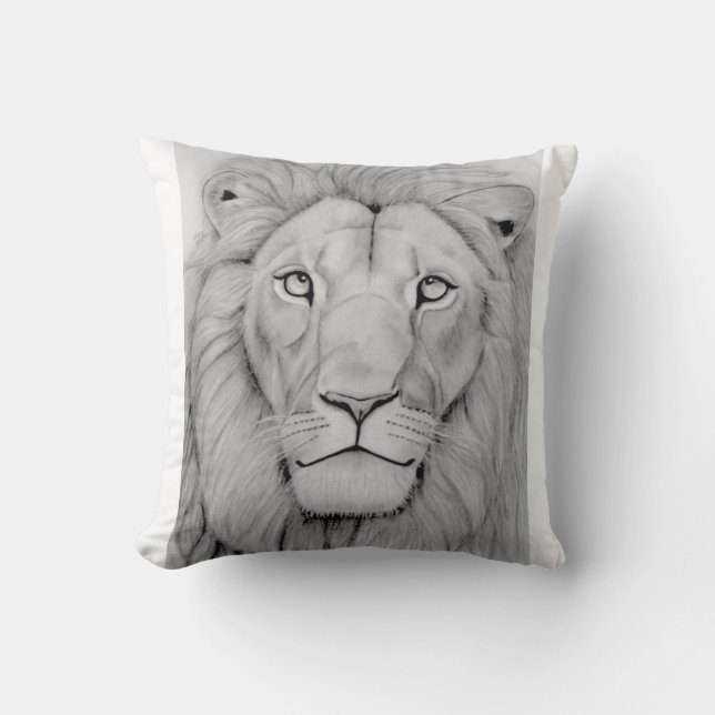 Majestätischer Löwe Kissen (Vorderseite)