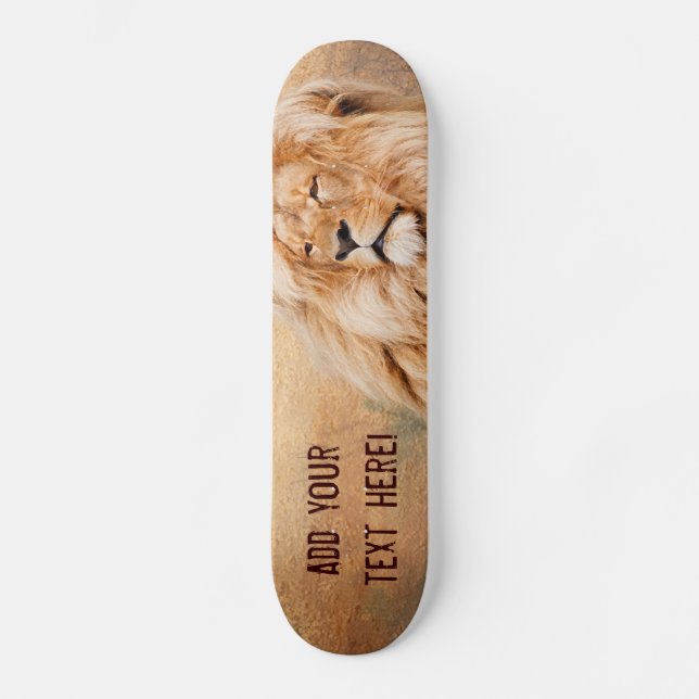 Majestätischer Löwe Skateboard (Vorderseite)