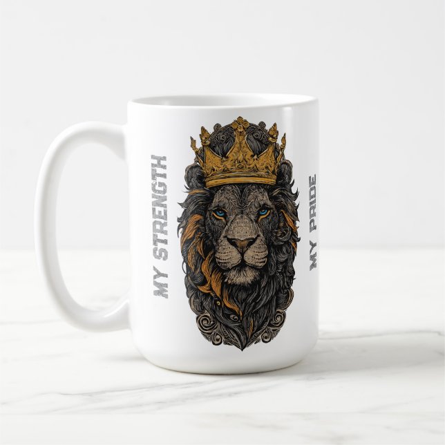 Majestätischer Löwenbecher Kaffeetasse (Links)