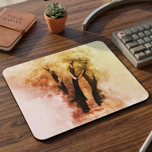 Majestätischer männlicher afrikanischer Elefant be Mousepad