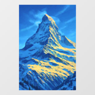 Majestätischer Matterhorn Fensteraufkleber