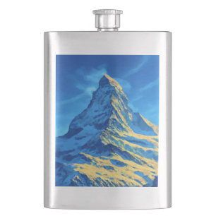 Majestätischer Matterhorn Flachmann