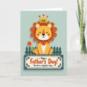 Majestätischer Papa Dschungelkatze Karte