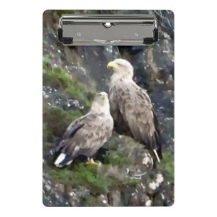 Majestätischer Raubvogel Seeadler Paar Mini Klemmbrett