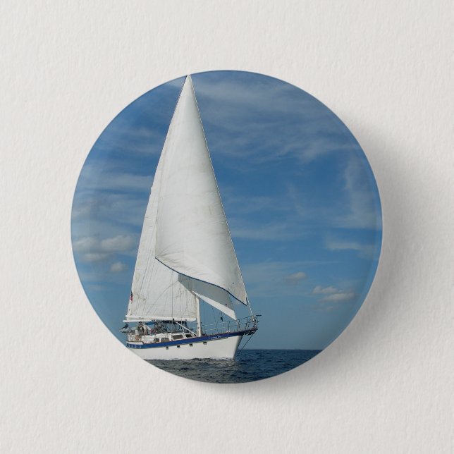 Majestätischer Segel-Knopf Button (Vorderseite)
