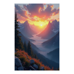 Majestätischer Sonnenaufgang über der Dekoration v