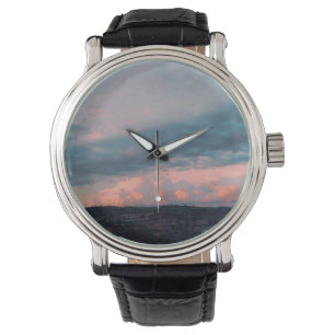 Majestätischer Sonnenuntergang in Wales Armbanduhr