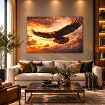 Majestätischer Steinadler – Flug am dramatischen H
