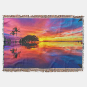 Majestätischer Strand des Sonnenuntergang- Decke