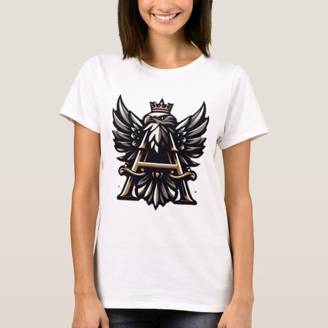 Majestätischer Symbolismus: Der Kronadler und der  T-Shirt (Vorderseite)
