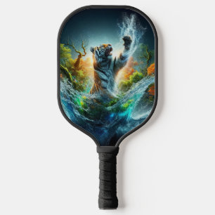 Majestätischer Tiger Splash Fantasy Wildlife Natur Pickleball Schläger