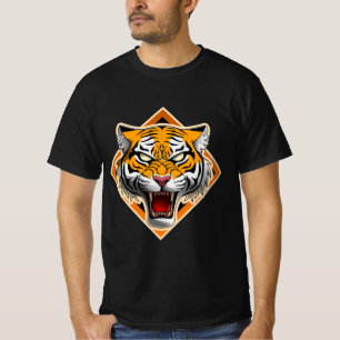 "Majestätischer Tigerkopf - Grafik des Raubtiergei T-Shirt