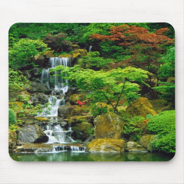 Majestätischer Wasser Fallwater Fall " Mousepad (Vorne)