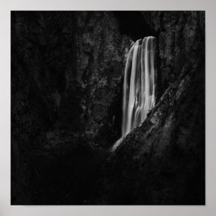 Majestätischer Wasserfall Boka in Slowenien Poster