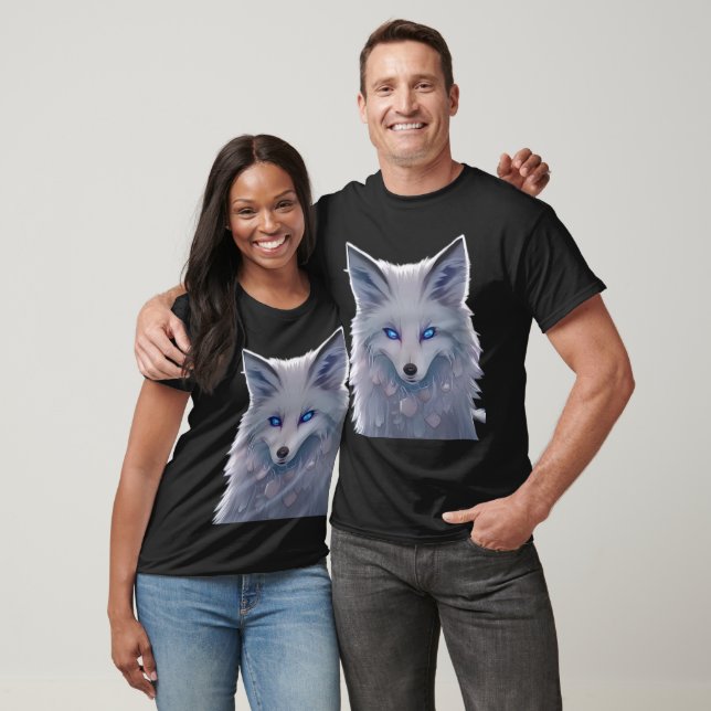 majestätischer weißer Fuchs T-Shirt (Unisex)