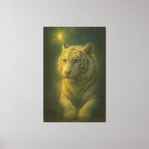 Majestätischer Weißer Tiger – Fine Art Leinwanddruck