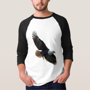 Majestätischer Weißkopfseeadler im Flug - Patrioti T-Shirt