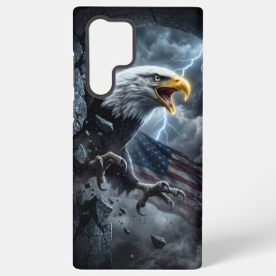 Majestätischer Weißkopfseeadler in Gewitter Sturm  Samsung Galaxy Hülle