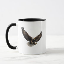 Majestätischer Weißkopfseeadler Zweifarben-Kaffeeb